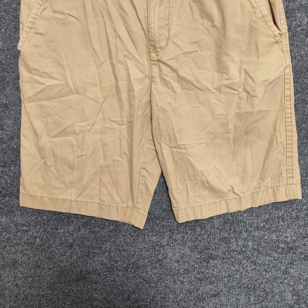 Tommy Hilfiger Shorts Mens 30 Beige Chino Cotton Twill Flat Front Casual Logo - Picture 3 of 12